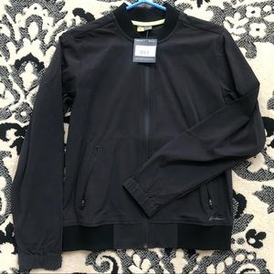 New w tags Eddie Bauer gorgeous black tailored bomber XS